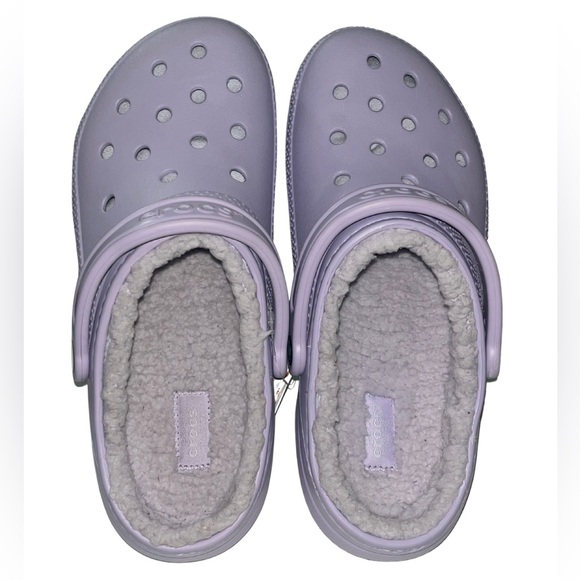 NWT Crocs Classic Lined Clog Women's 10 Lavender Purple - Picture 3 of 8